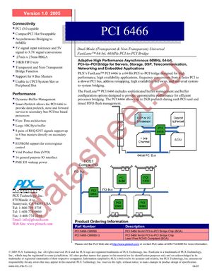 PCI6466-CB66BI datasheet  